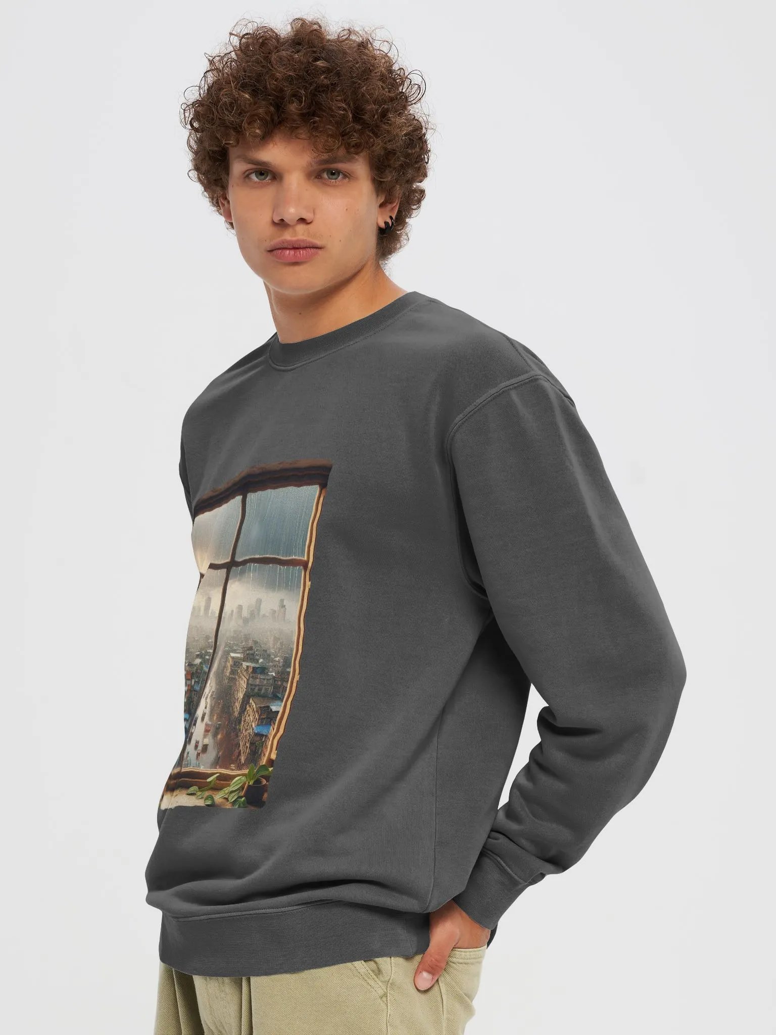 Cityscape Raindrop Sweatshirt product image (78)