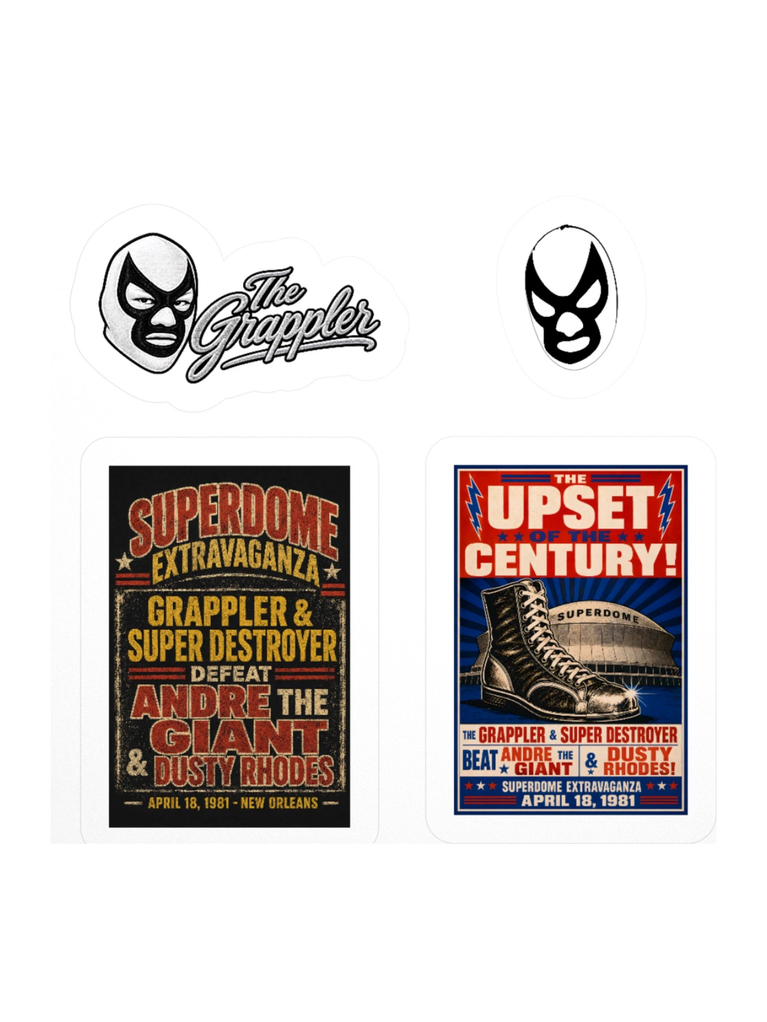 The Grappler Kiss Cut Sticker Sheet product image (3)