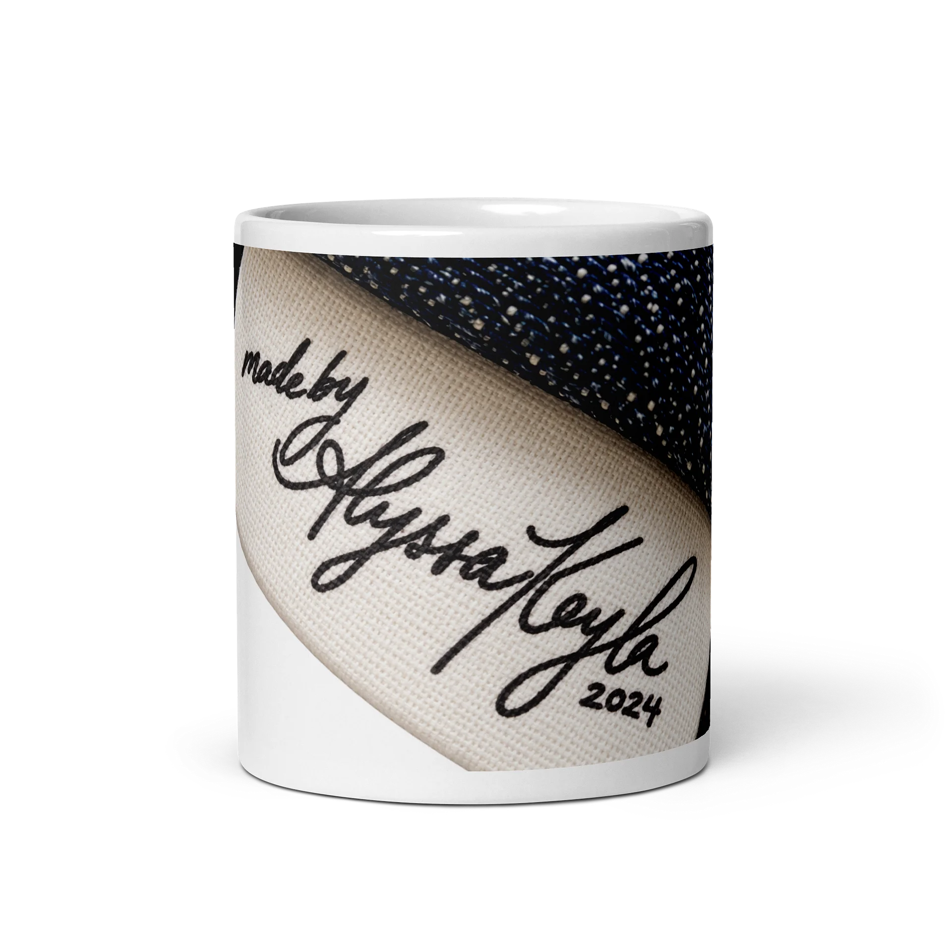 AK’s Made By Alyssa Kayla Logo on Denim Mug product image (3)