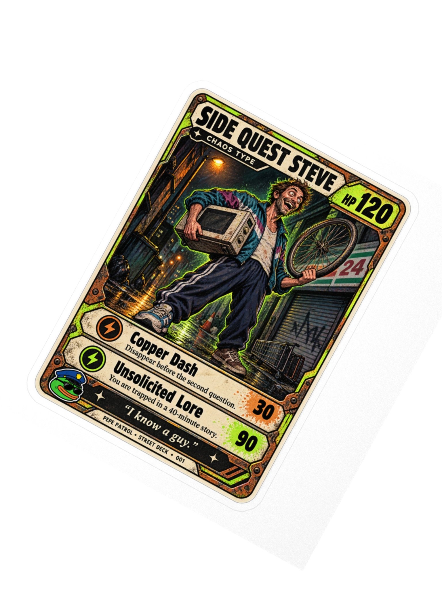 Side Quest Steve — Street Deck Sticker 001 product image (2)