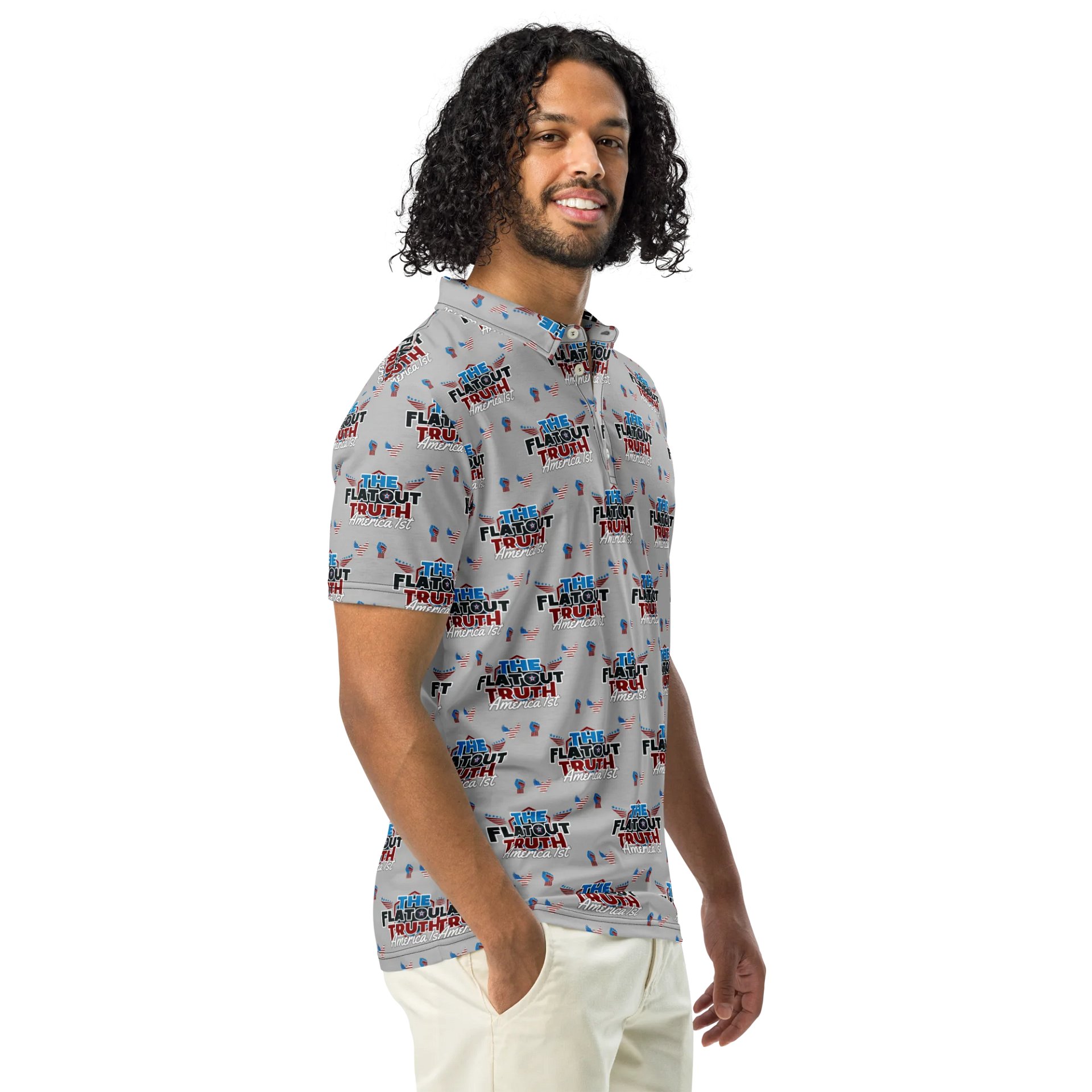 TFOT SlimFit America 1st Gray Polo Shirt product image (1)