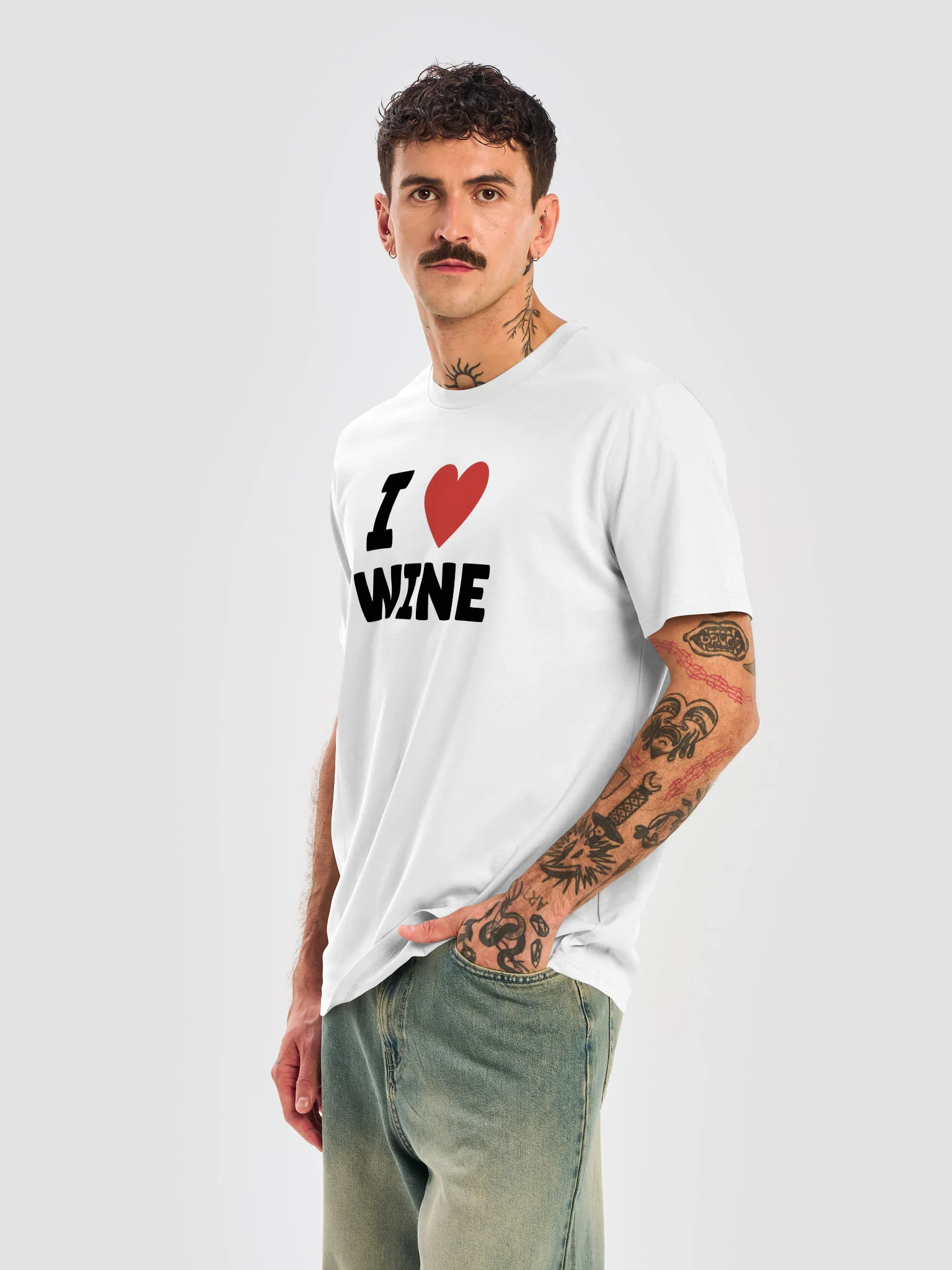 "I Love Wine" Unisex Tee product image (6)