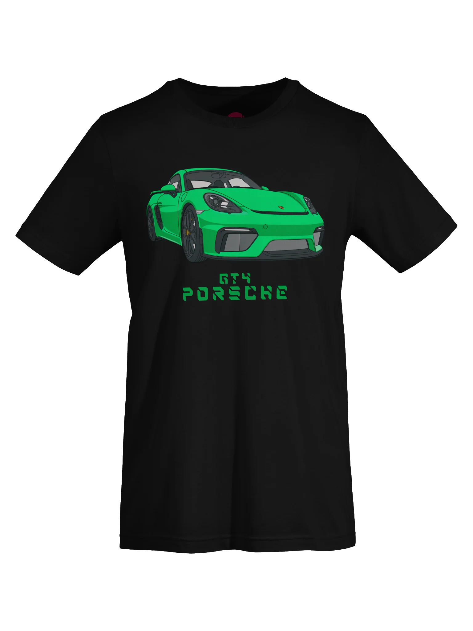 Python Green Porsche GT4 Shirt (Retro, Sketch, Silhouette) product image (58)