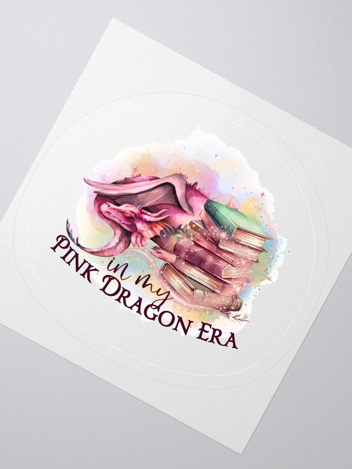 Elven Heartbound Sticker ~ "In my Pink Dragon Era" product image (4)