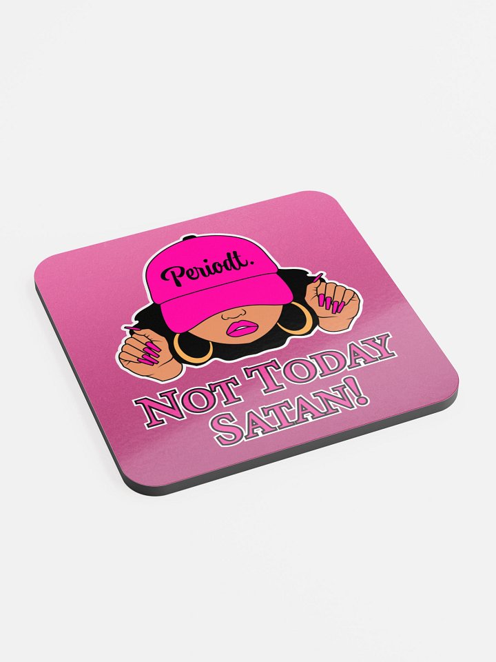 Not Today Satan V2, Pink Coaster product image (2)