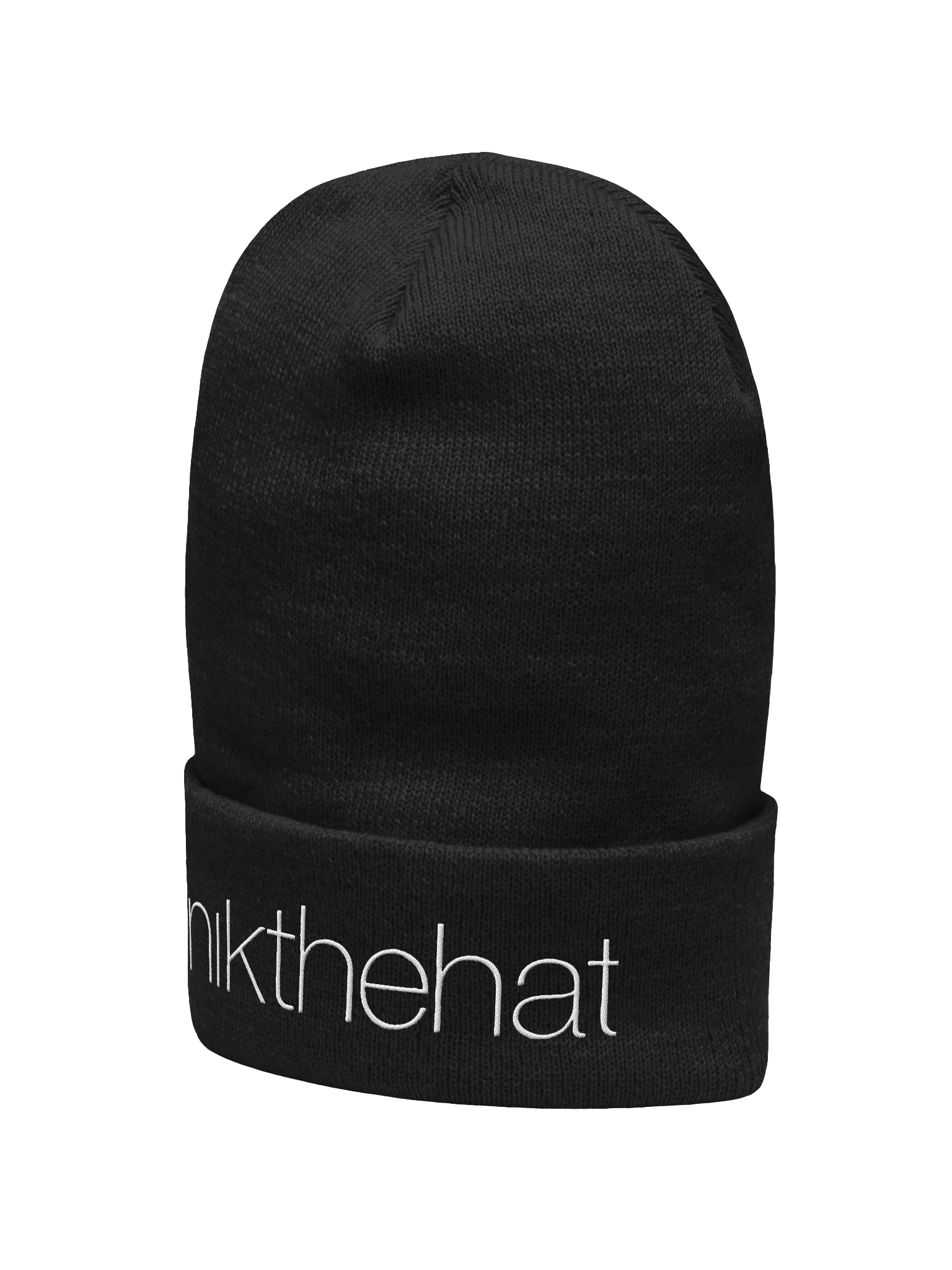 Embroidered Yupoong Cuffed Beanie • nik the hat product image (2)