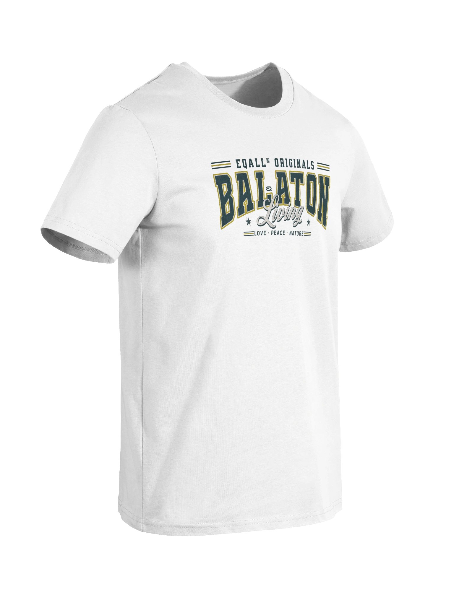 EQALL® Originals BALATONIQ Love Nature Organic Unisex ECO Tee / White Yellow Green product image (8)