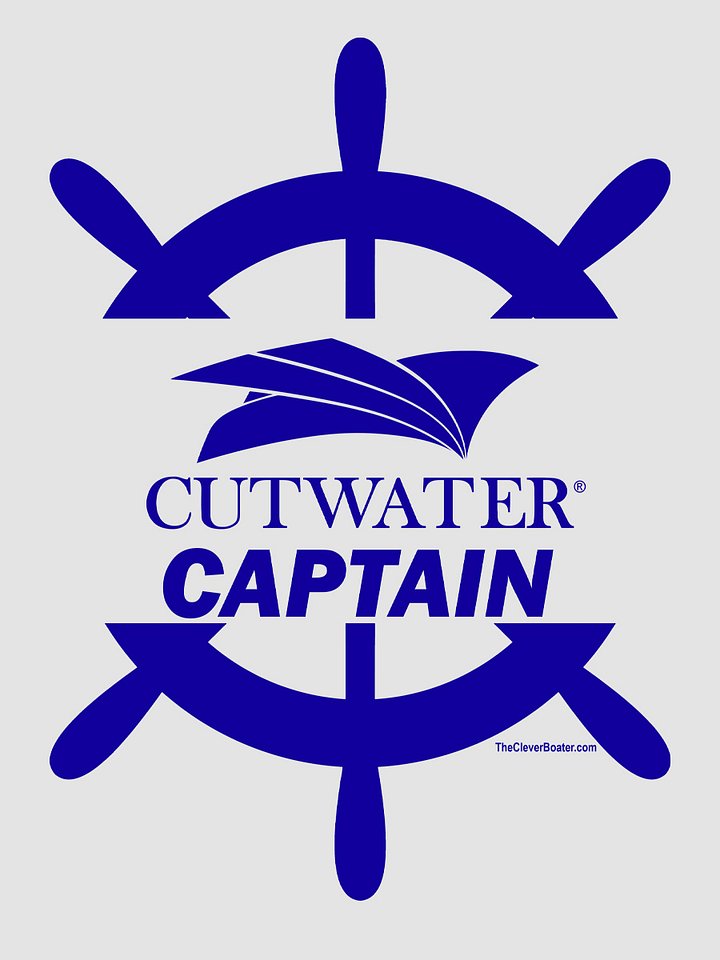 Cutwater Captain - T-Shirt - Light Shirt w/Blue Logo product image (2)