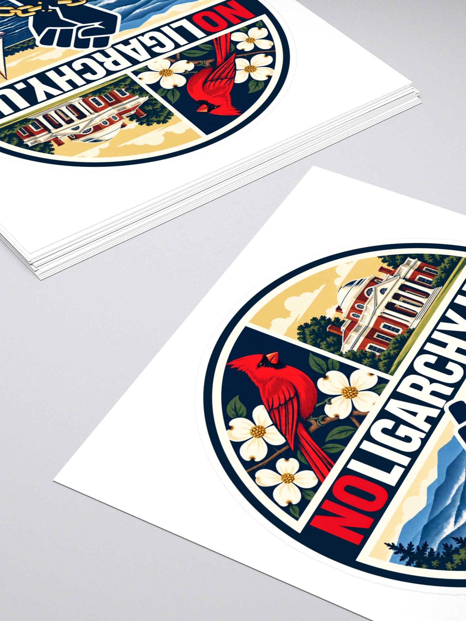 Virginia NOLIGARCHY.US sticker product image (4)