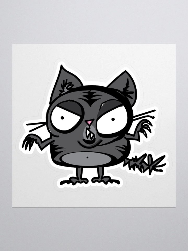 Black Cat Energy Sticker product image (1)