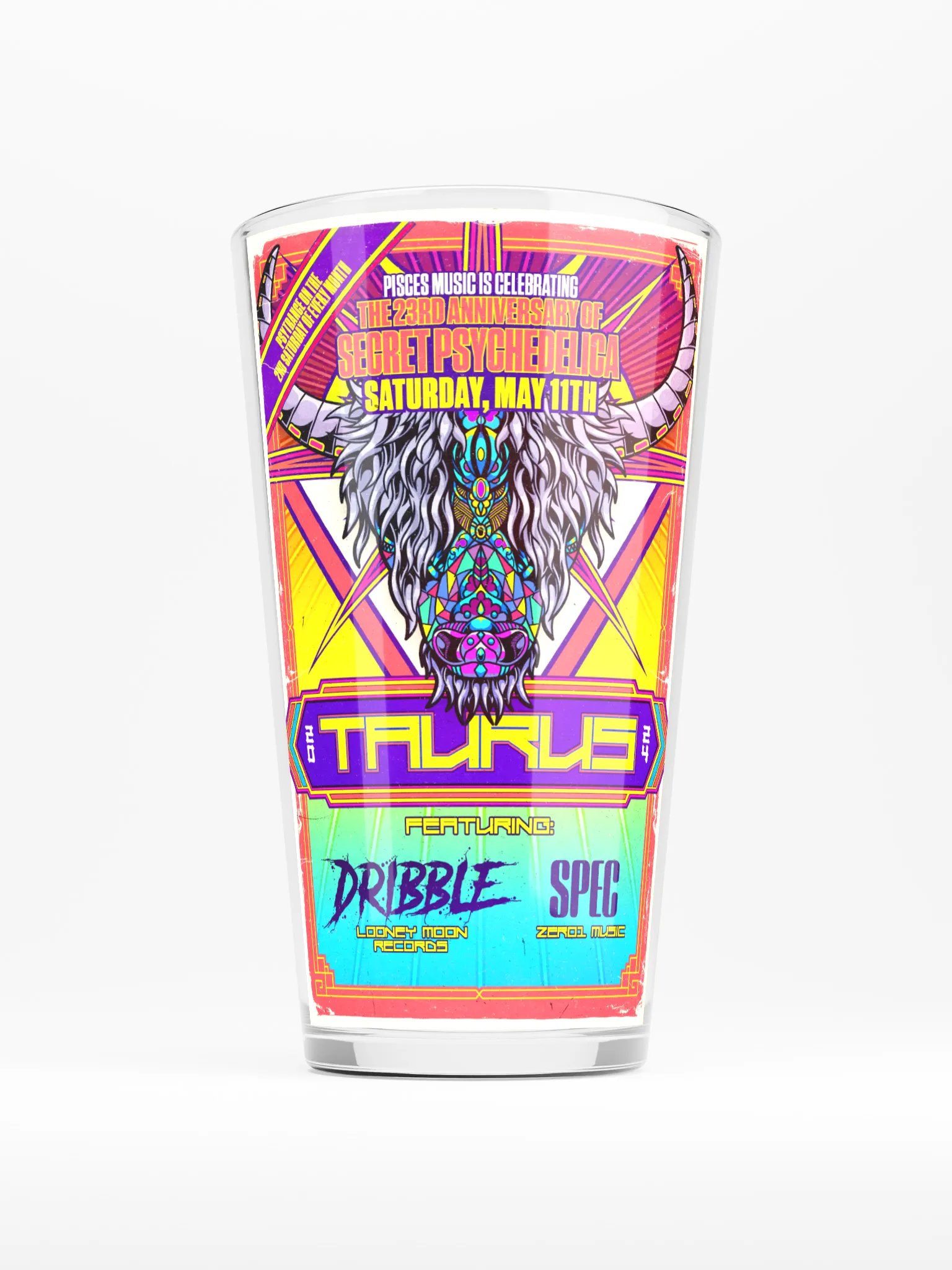 Taurus 2024 Shaker Pint Glass product image (1)