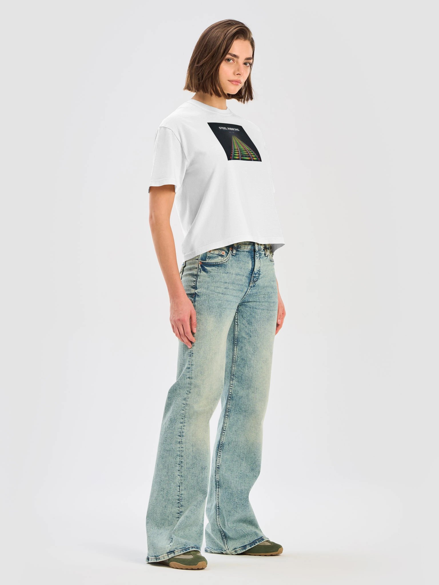 PaPa PBR Steel Ribbons Women's Boxy Tee product image (19)