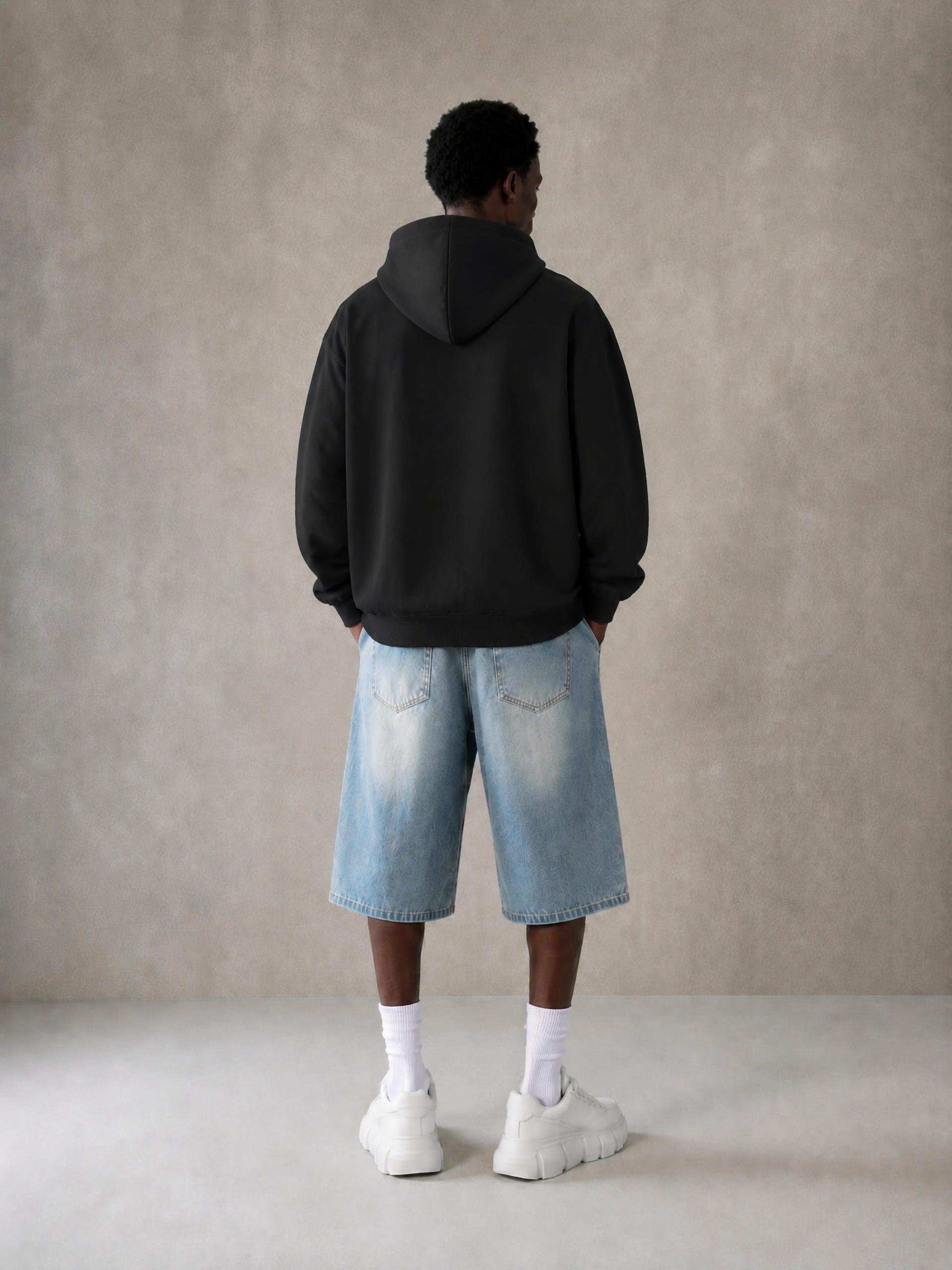 Ghana Embroidered Fleeced Boxy Hoodie product image (4)