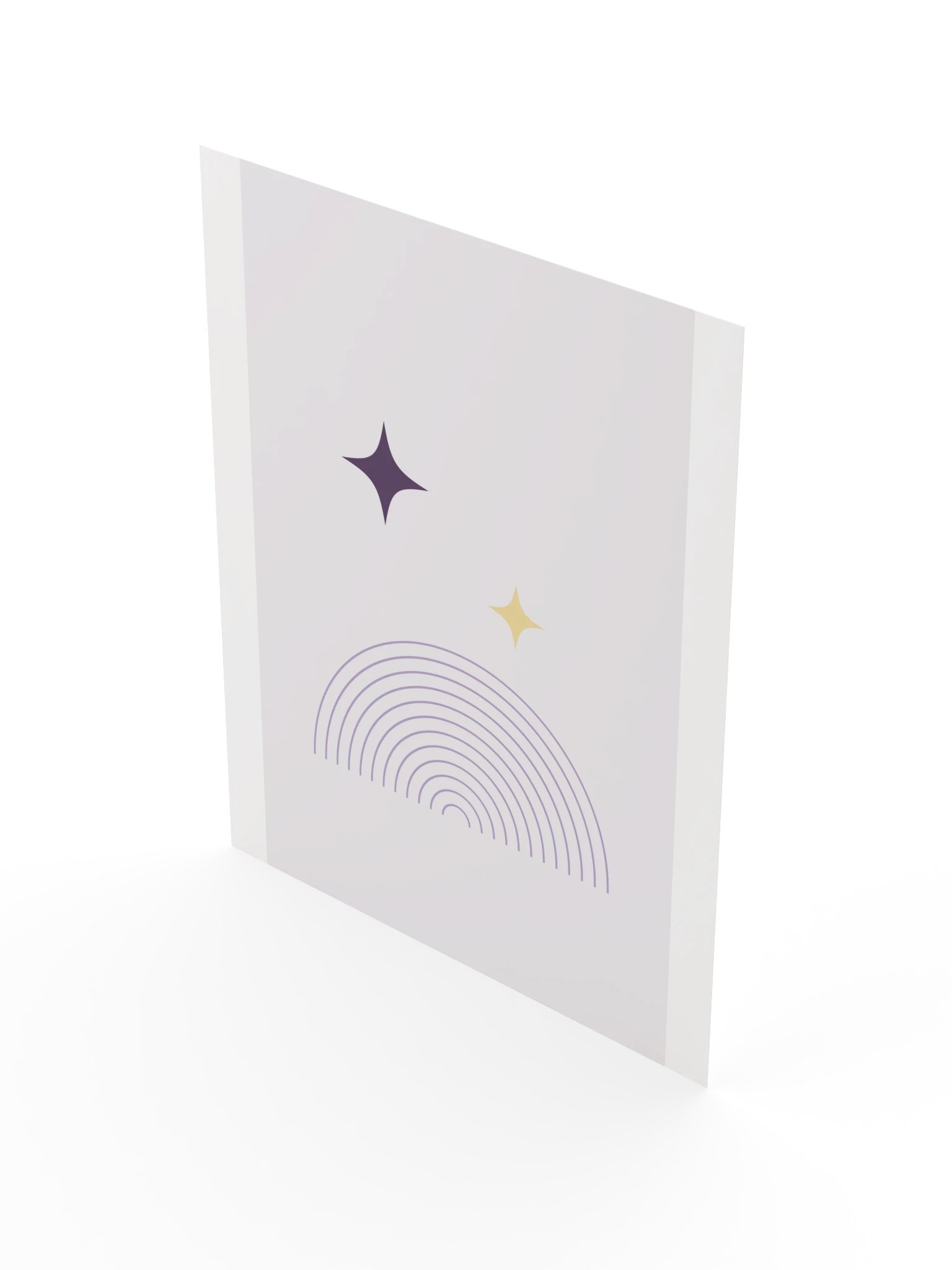 Purple Night Sky Star Print | Lavender Bathroom Wall Art product image (5)