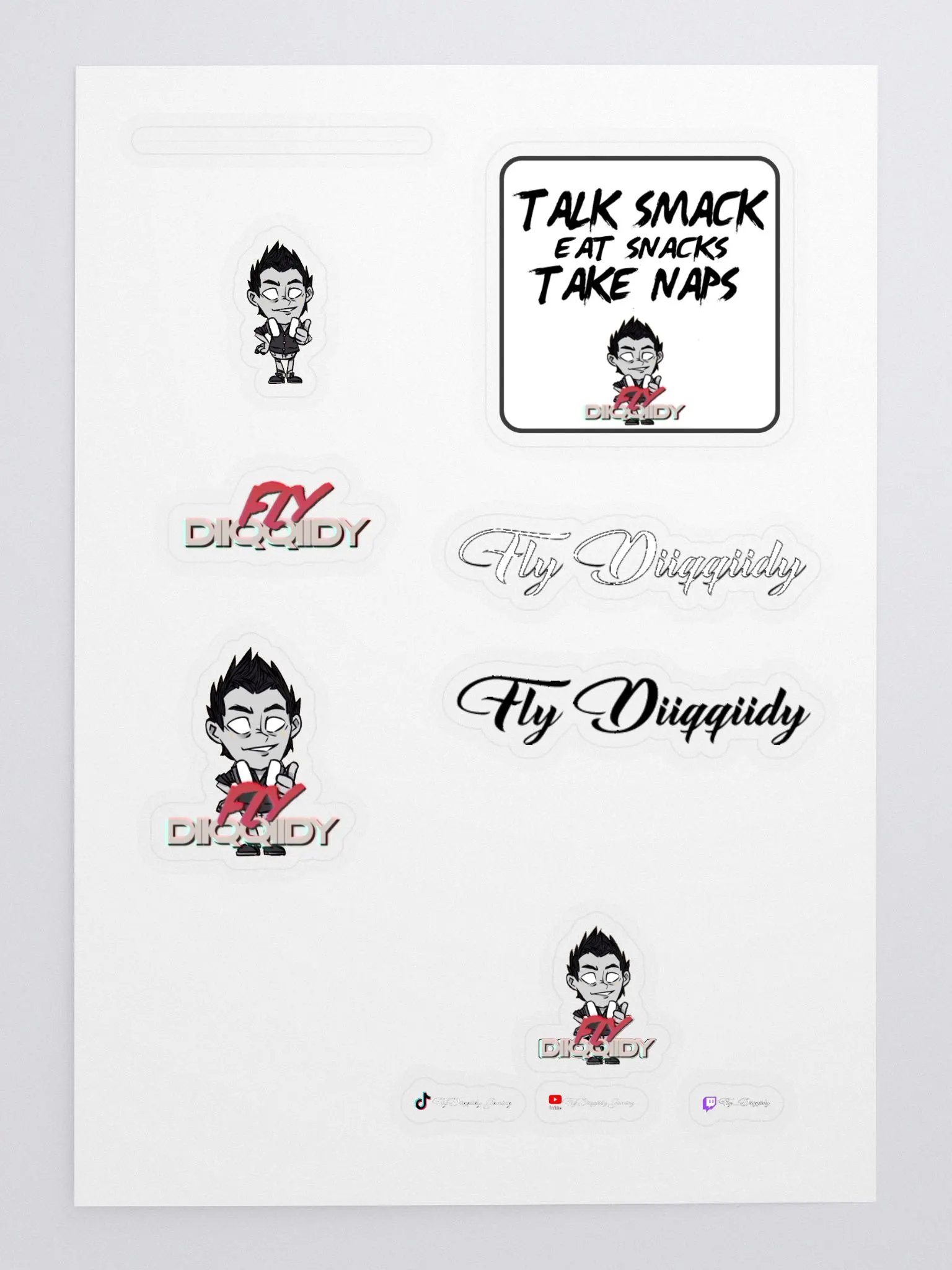 Fly Diiqqiidy Sticker Sheet product image (3)