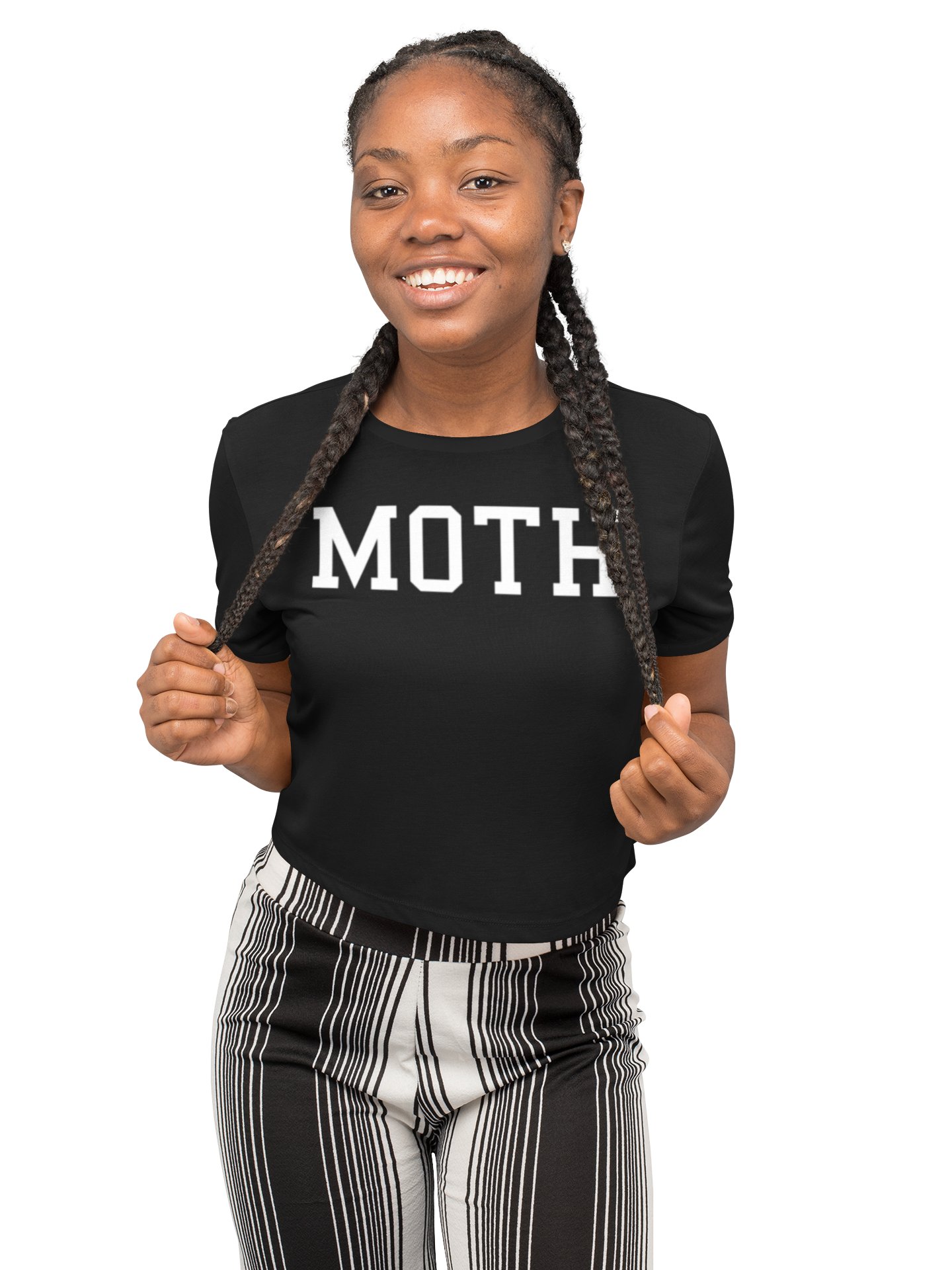 (2 sided) Moth Man crop tee product image (1)