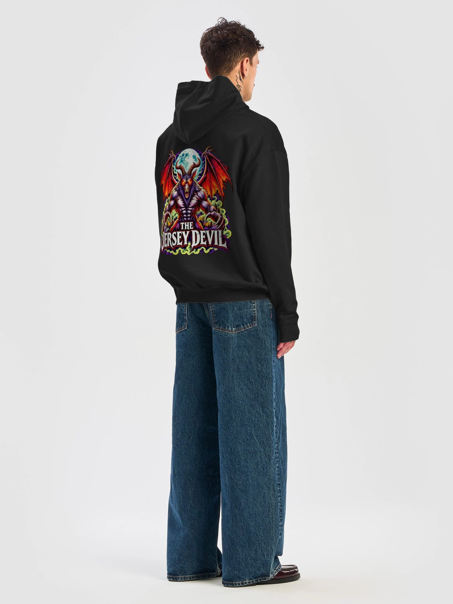Jersey Devil: Neon Nightmares – Back Print Hoodie product image (12)