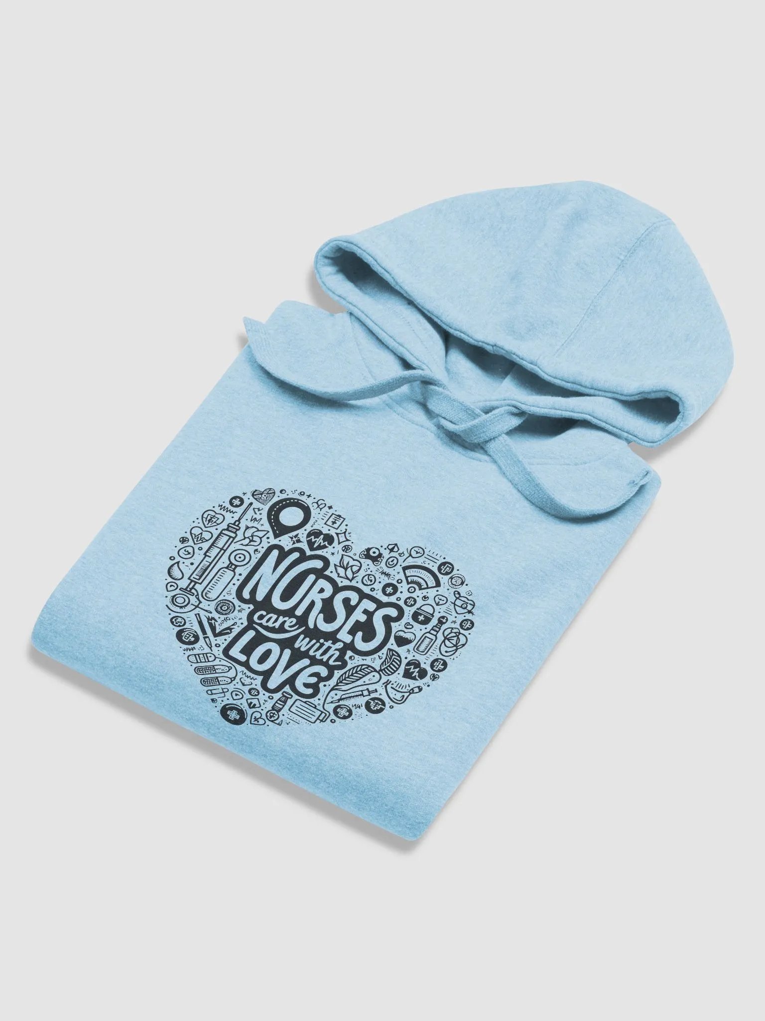 NURSES CARE WITH LOVE HOODIE product image (24)