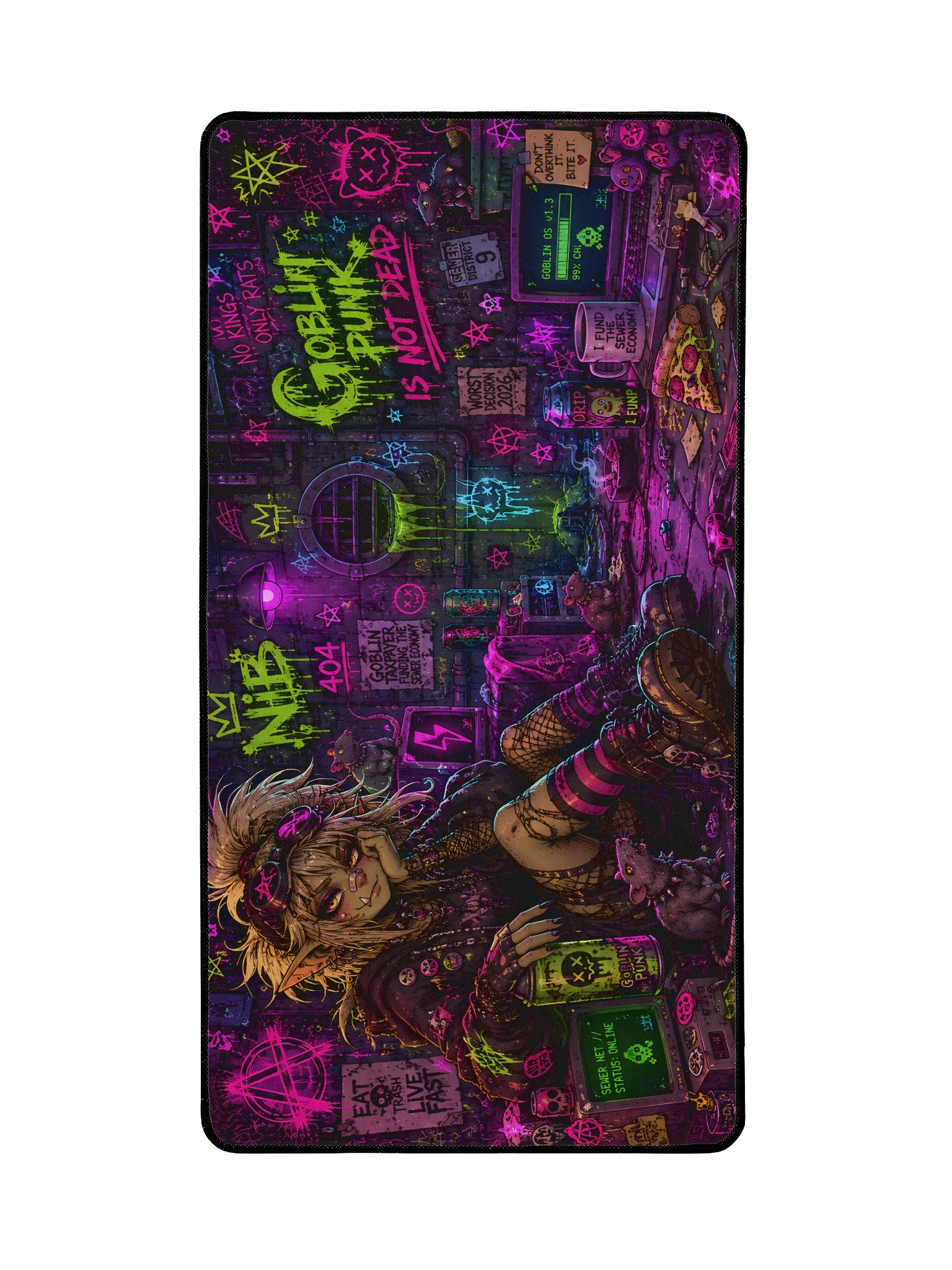 Goblin Punk Is Not Dead Desk Mat product image (2)