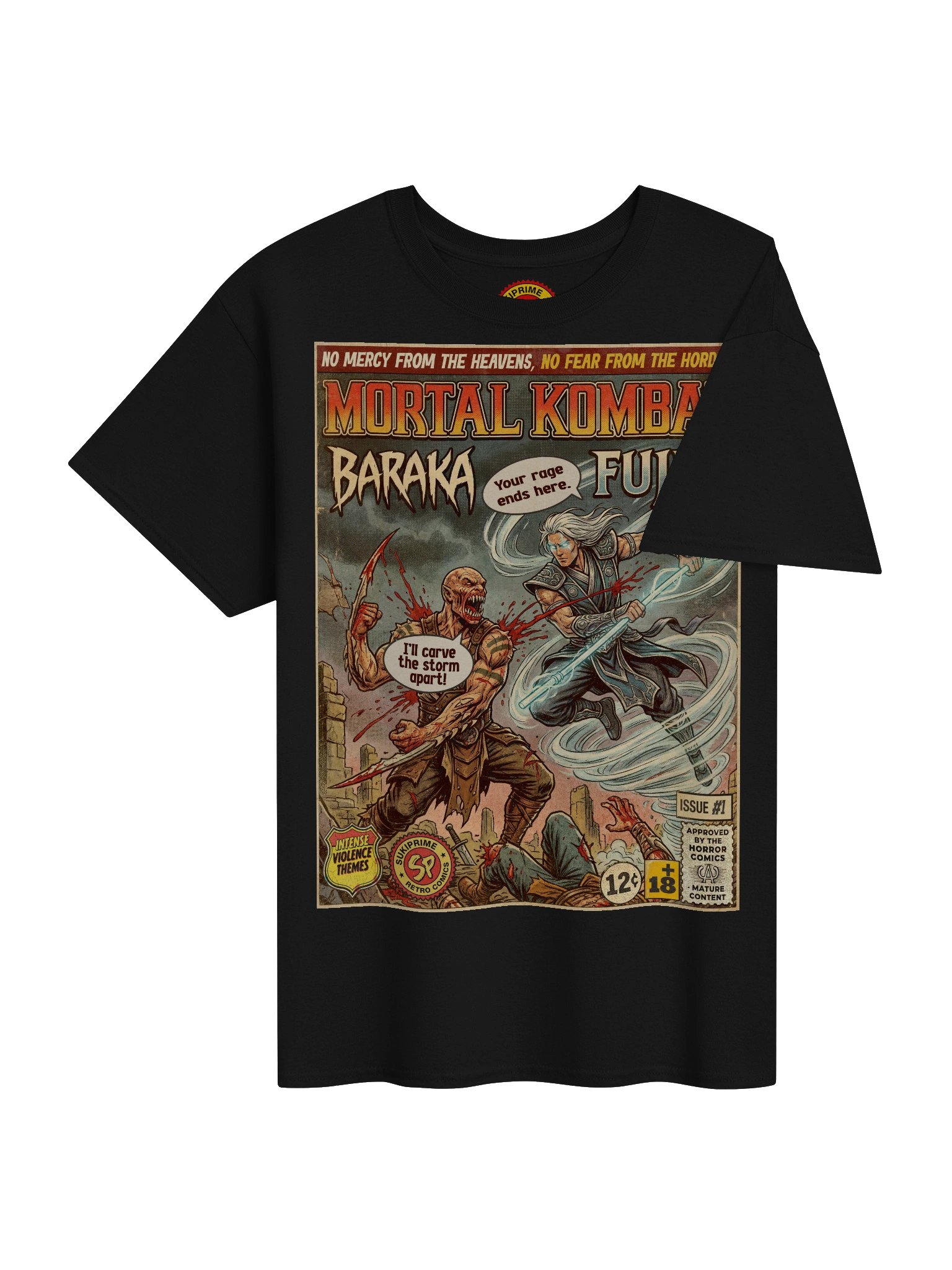 Mortal Kombat Baraka & Fujin Comic Art T-Shirt product image (4)