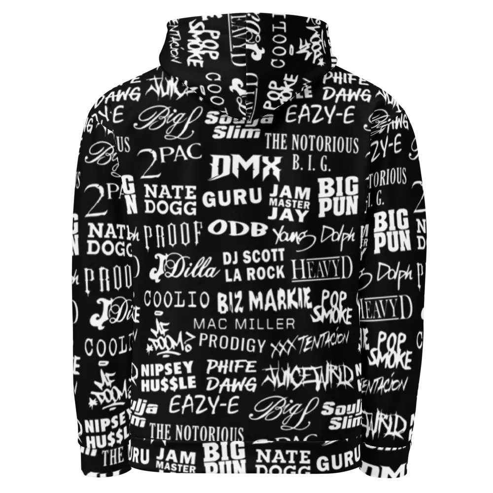 Never Forget - Hip-Hop Artists - BLACK - Unisex Hoodie product image (3)