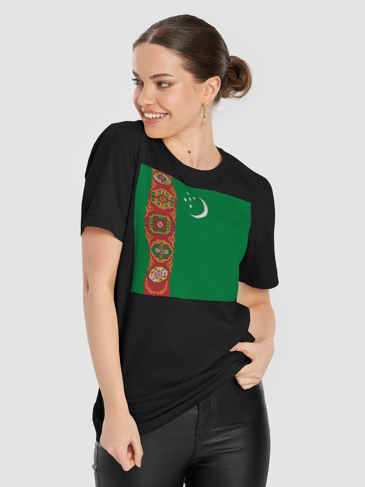 Graphic Grove Unisex Turkmenistan Flag Patriotic T-Shirt - Cotton product image (9)
