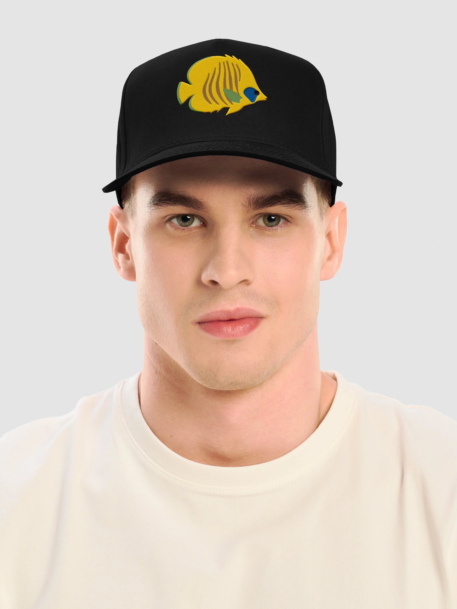 Blue-Cheek Butterflyfish Mid-Profile Baseball Cap (Embroidered) for Reef and Marine Aquarium Lovers product image (2)
