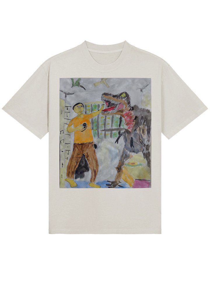 AS Colour Premium Oversized Faded T-Shirt:Me vs t. rex product image (1)