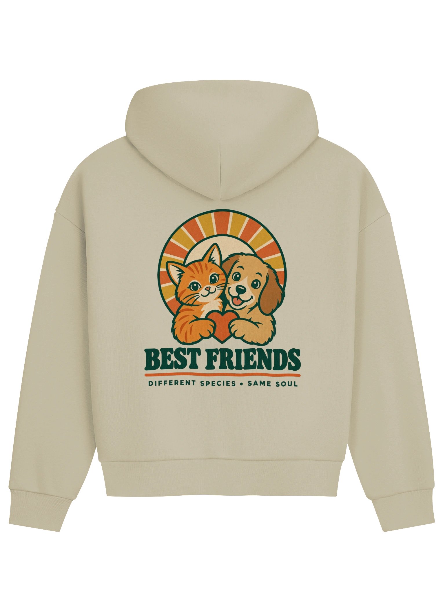 Best Friends, Different Species – Cat & Dog T-Shirt product image (2)