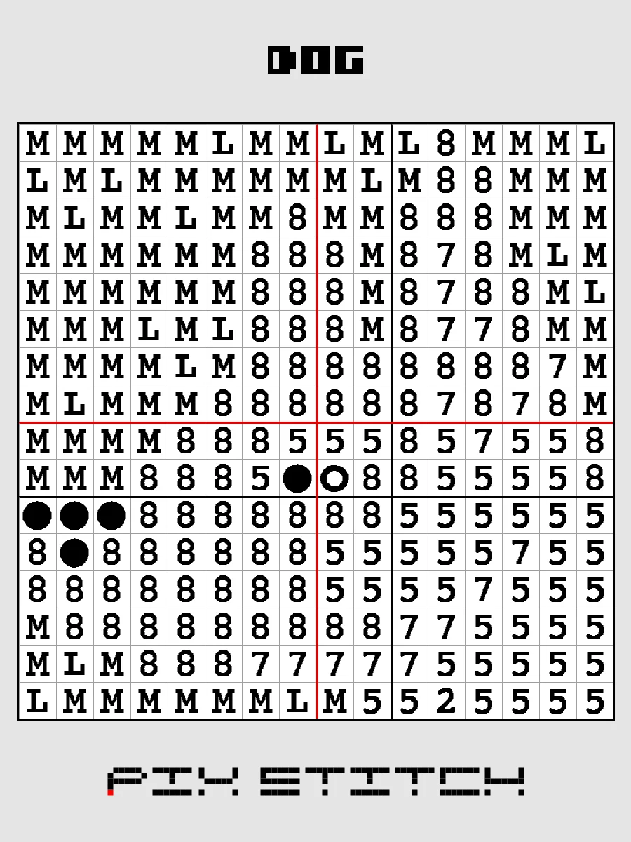 Dog Pixel Art product image (3)