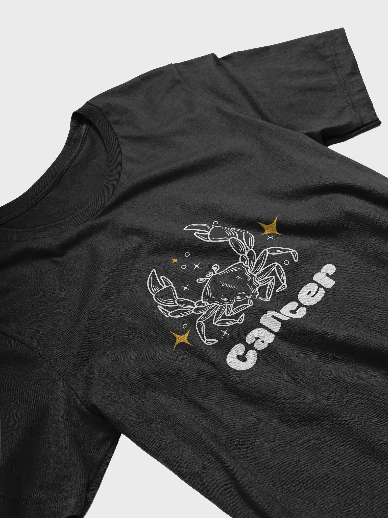 Cancer Crab T-shirt - White Writing product image (2)