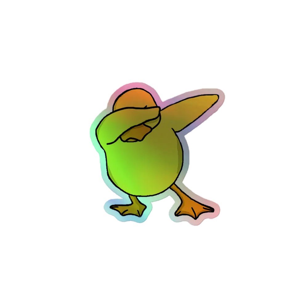 Holo Dabbing Ducko Stickers product image (1)