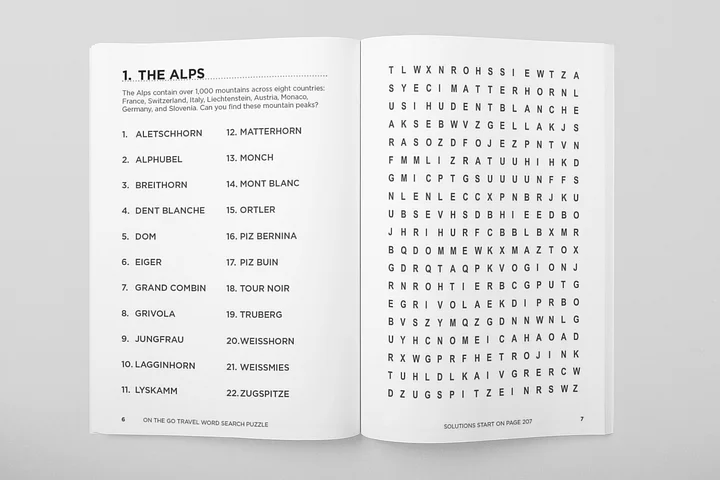 On The Go Travel Word Search product image (2)