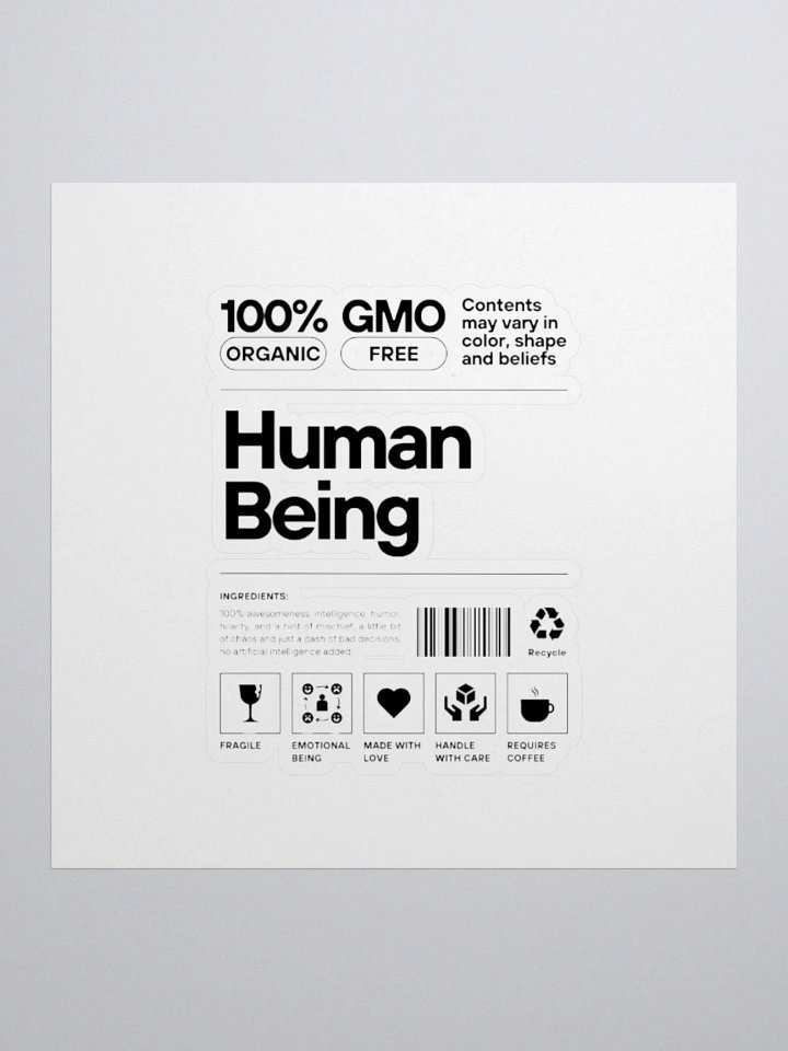Human Being: Sticker product image (1)