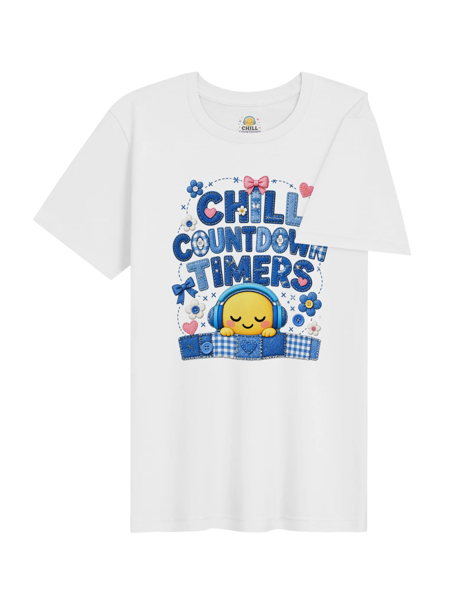 Chill Countdown Timers Denim Patchwork Shirt product image (4)