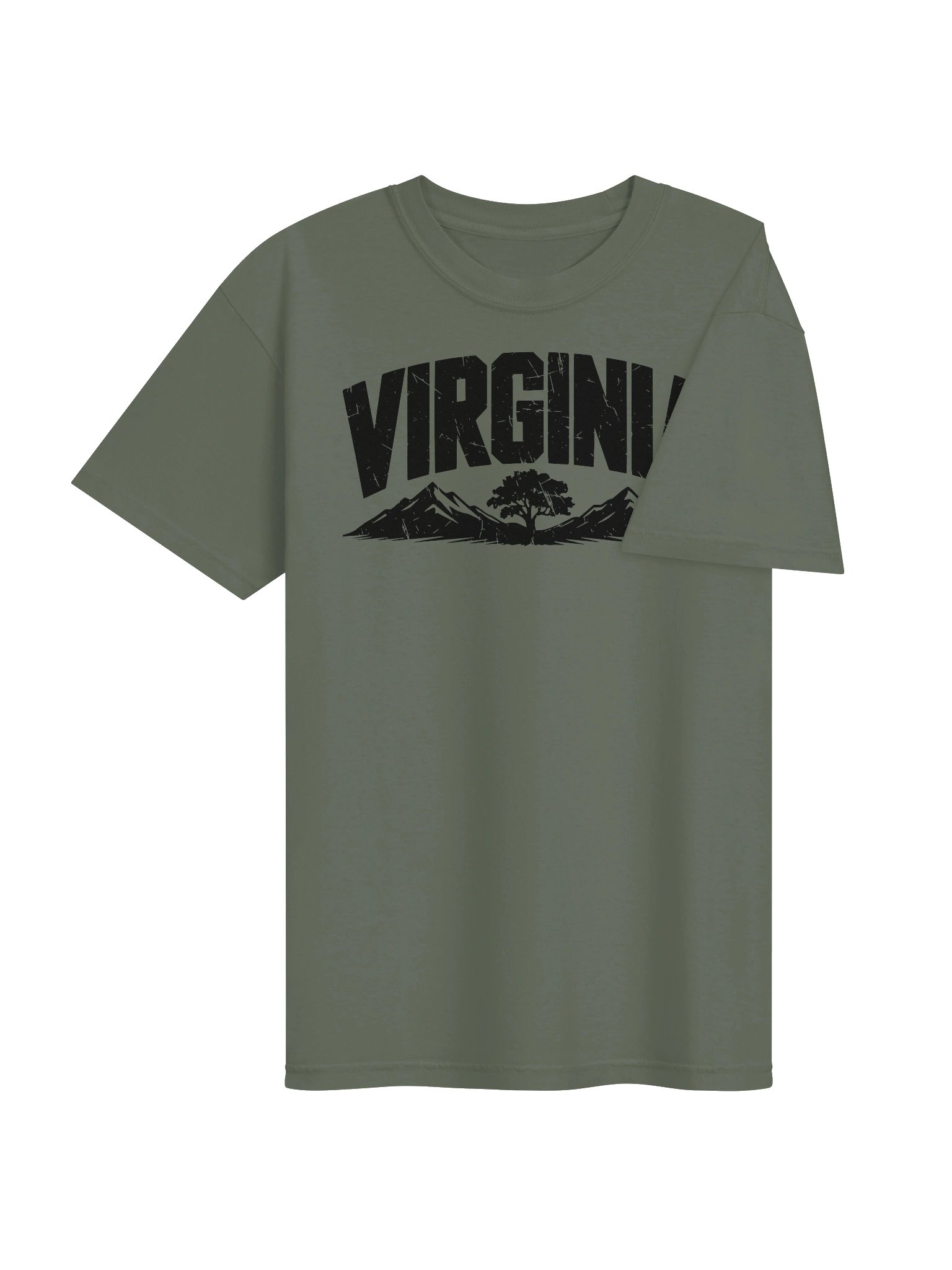 Virginia Mountain Tree T-Shirt | Vintage State Pride Outdoor Tee product image (16)