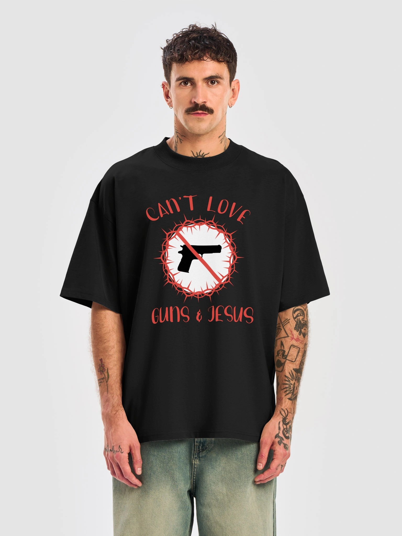 Can't Love Guns and Jesus Tee product image (6)