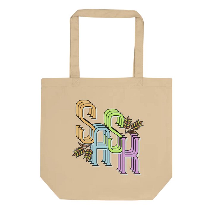 SASK Saskatoon Saskatchewan Stylized Tote Bag product image (1)