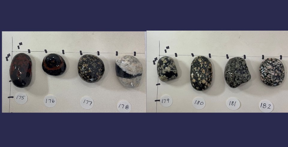 Lake Superior rock cabinet knobs blacks,greys,white,beige product image (4)