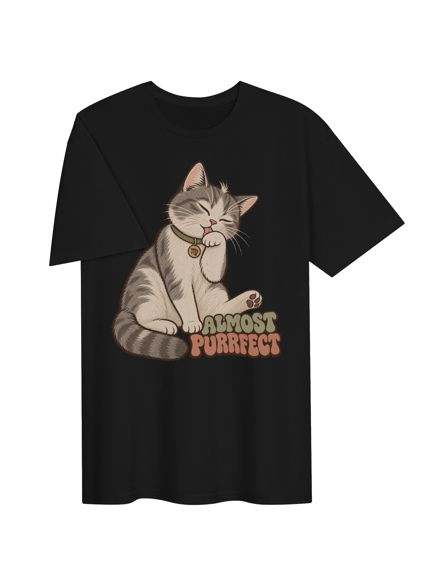 Virgo Almost Purrfect Cat Zodiac T-Shirt product image (3)