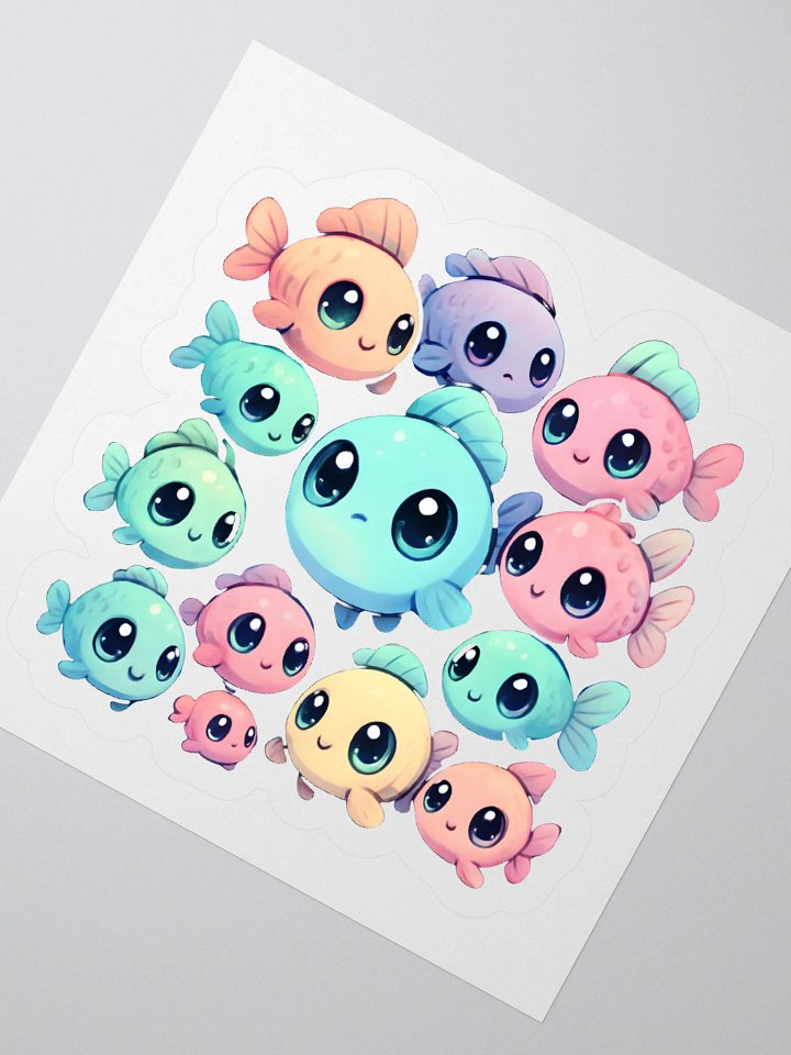 Whimsical Fish Friends #1 Sticker Set product image (2)