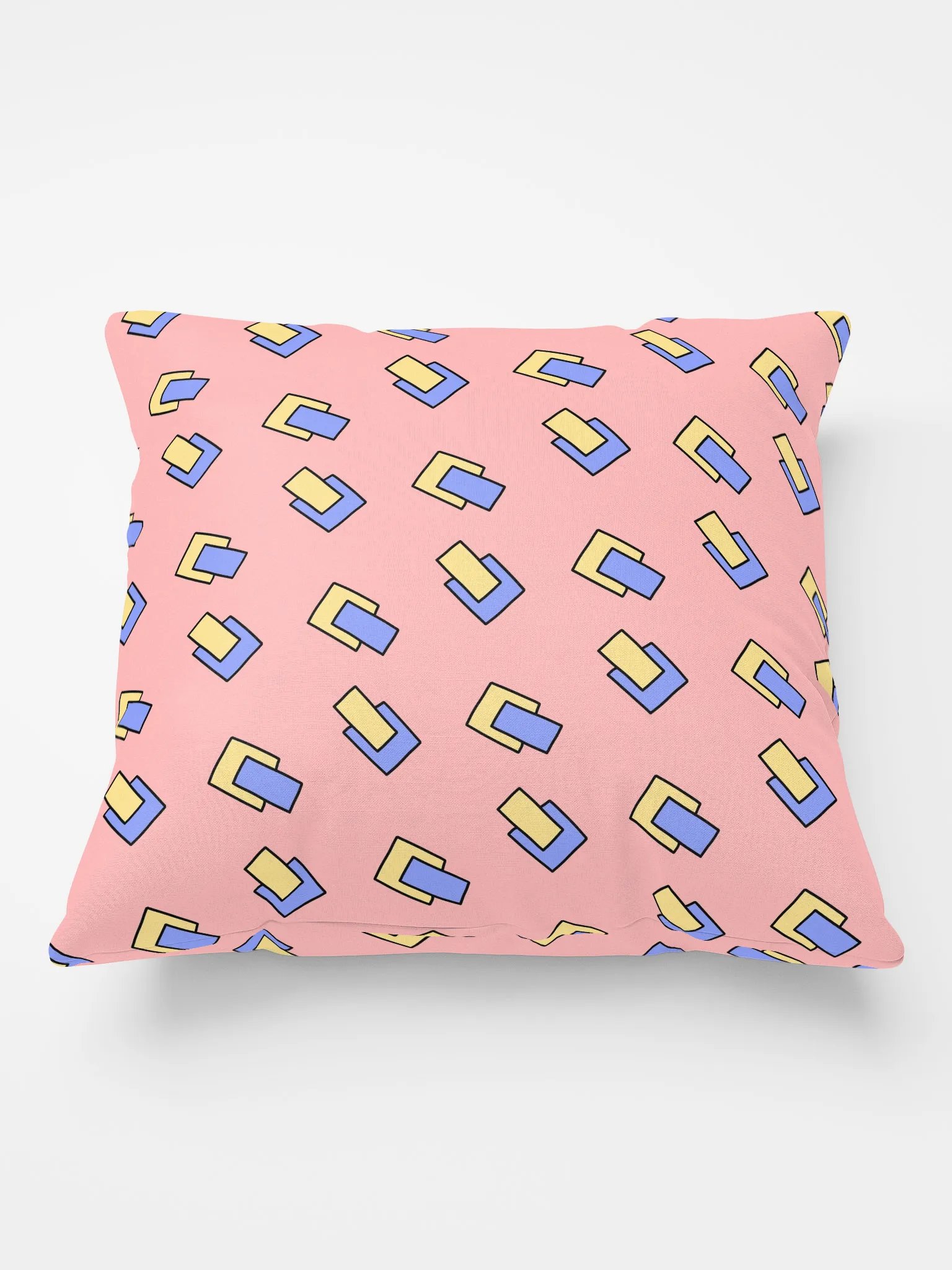 Modern Memphis Throw Pillow - Pink product image (1)