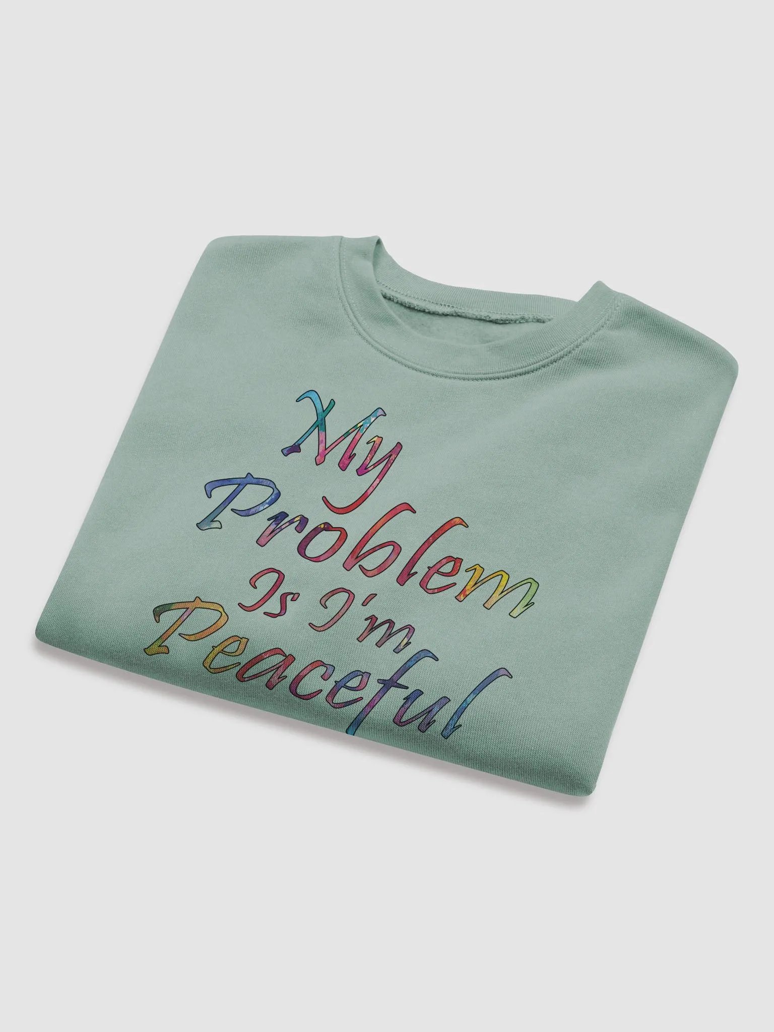 My Problem Is I'm Peaceful - Bella+Canvas Women's Fleece Crop Sweatshirt product image (4)
