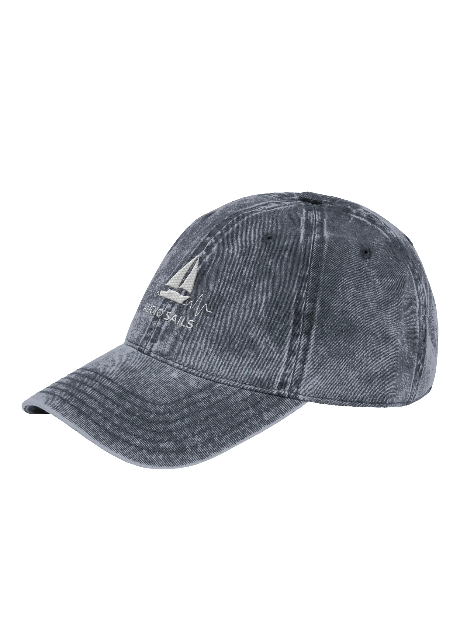 Audio Sails Washed Out Embroidered Cap | Washed Blue product image (3)