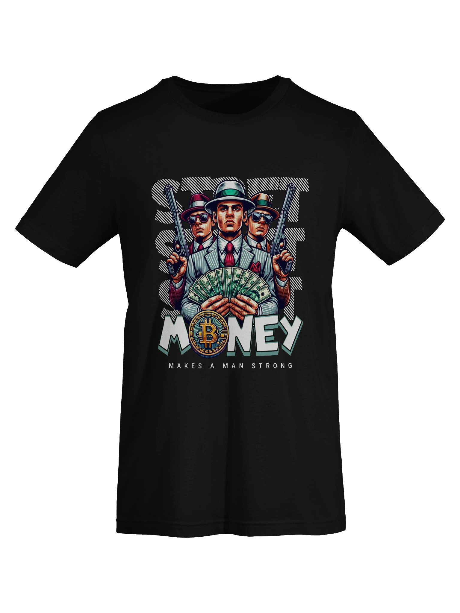 Gangster Money Bitcoin T-Shirt product image (7)