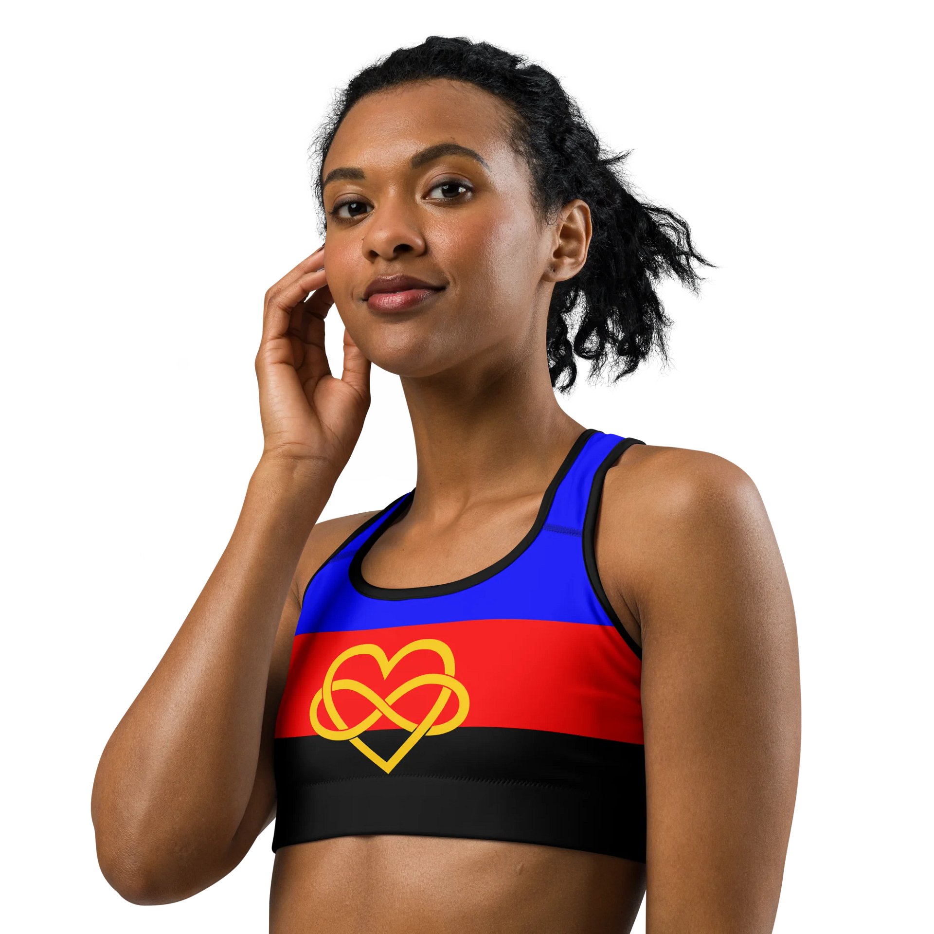 Polyamory Pride Flag Sports Bra product image (2)