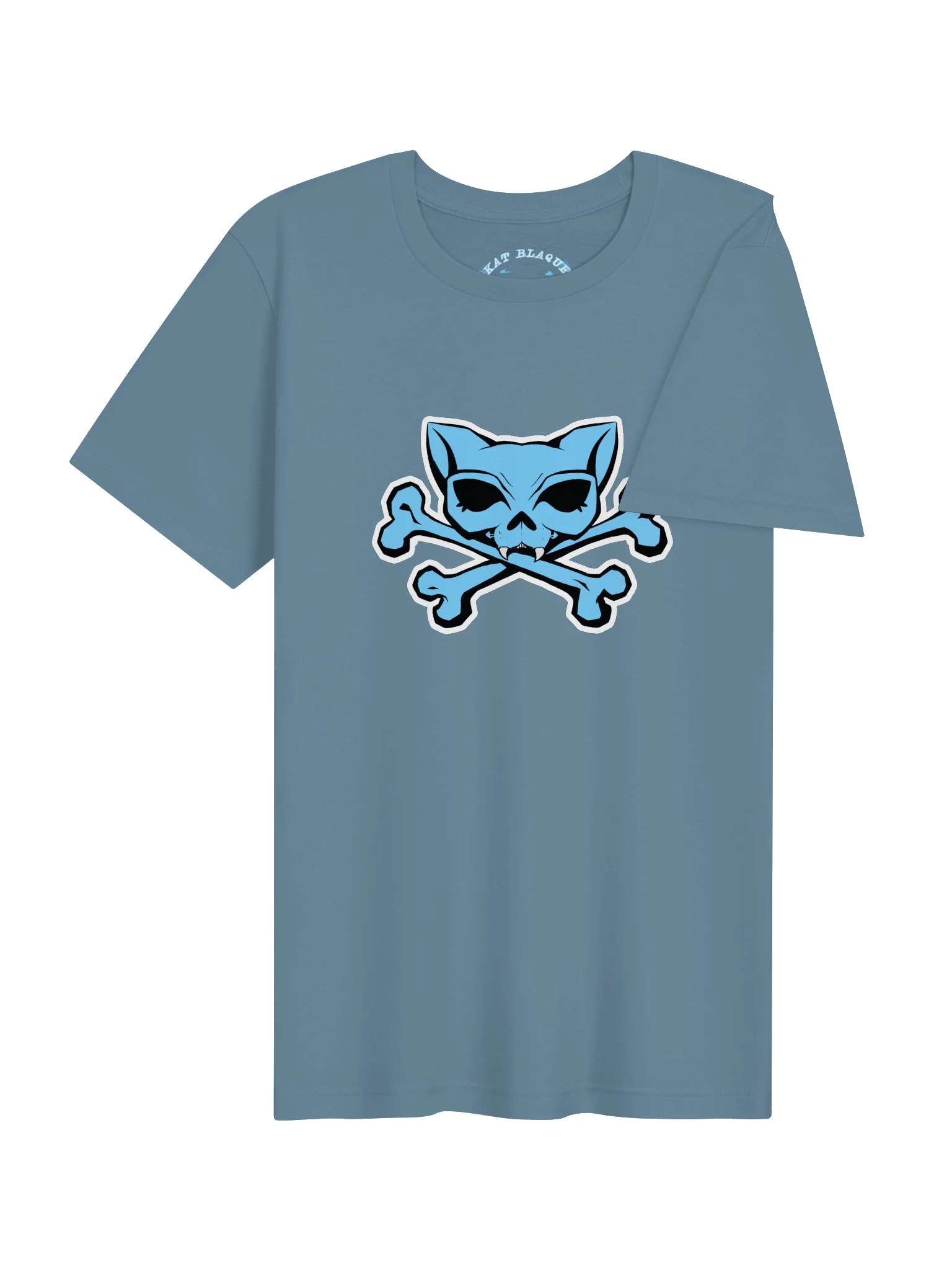 Blue Kat Skull Shirt product image (44)