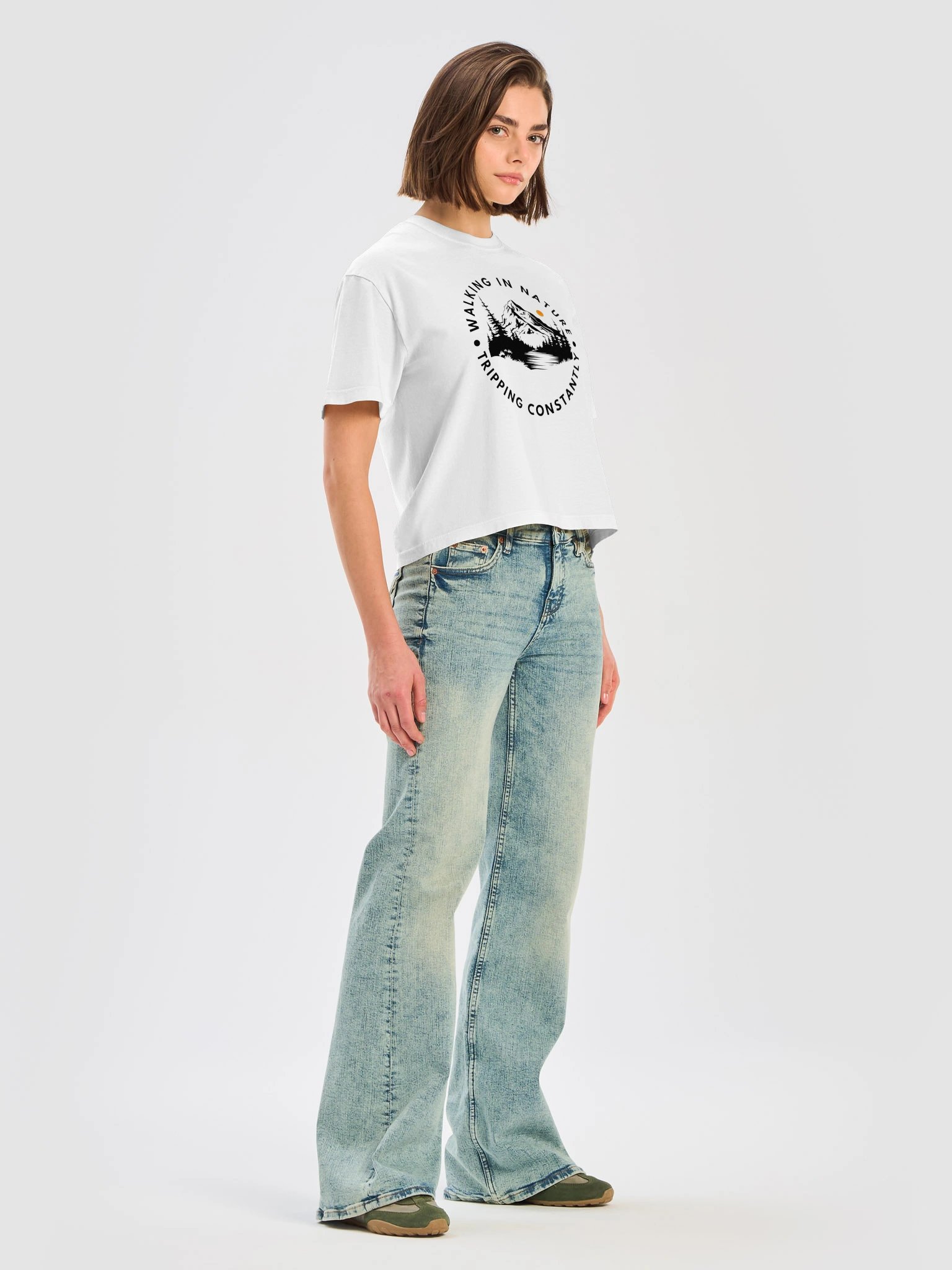 Walking in Nature, Tripping Constantly Women's Boxy T-Shirt product image (15)