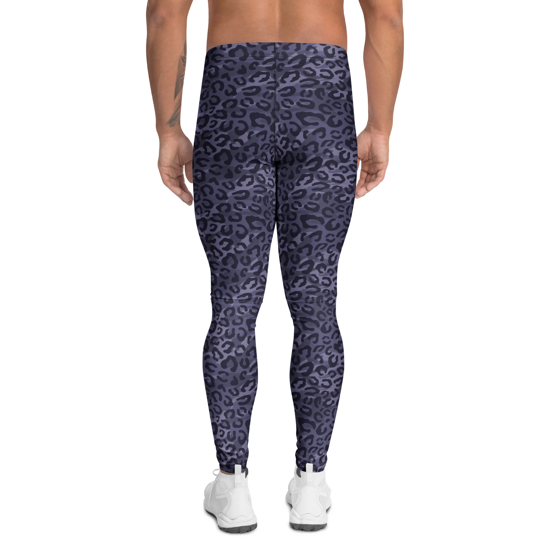 Camouflage Men's Leggings with Bold Black Animal Print product image (2)