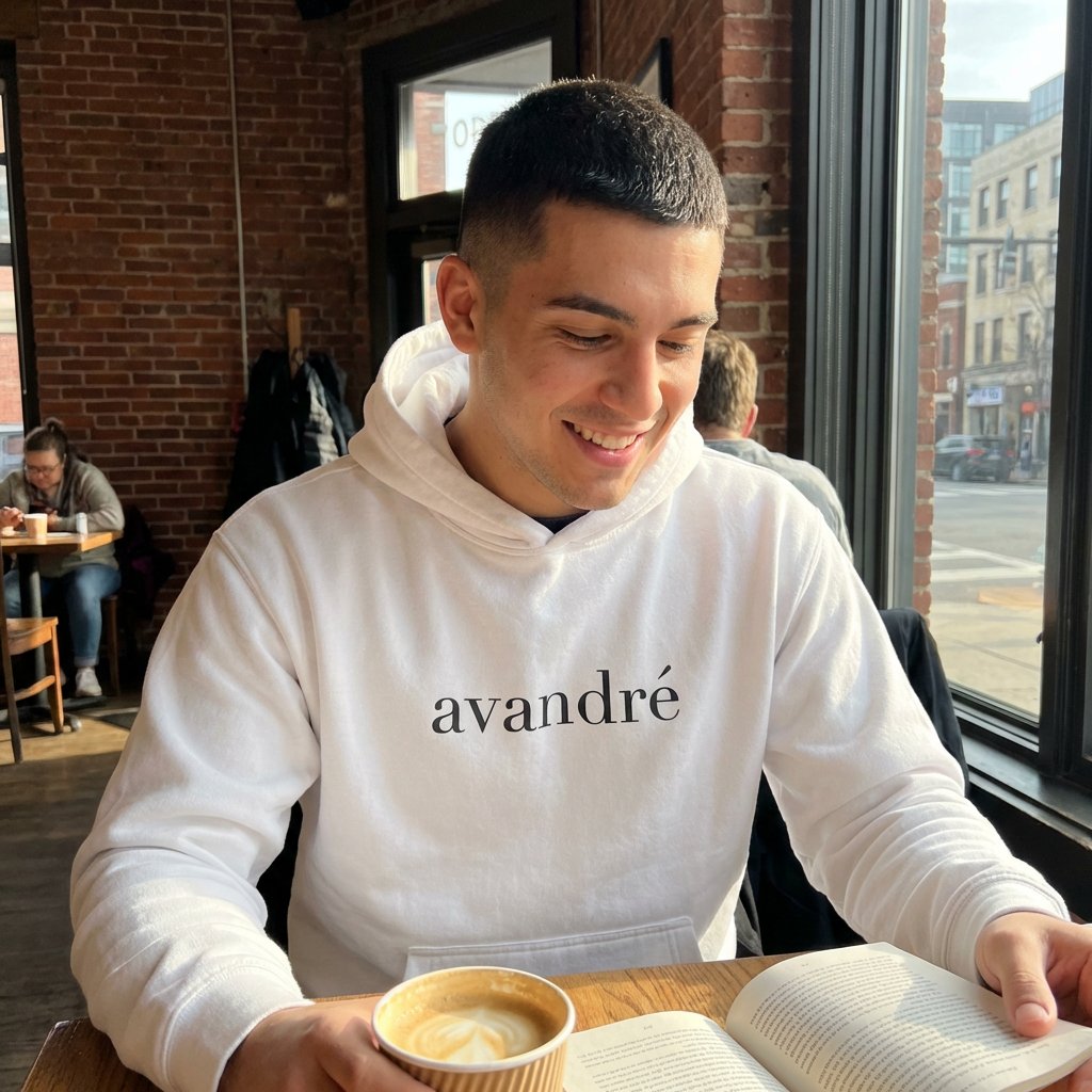Avandre' Branded White Hoodie product image (7)